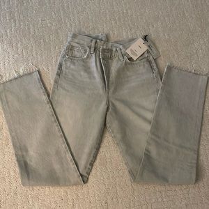 Agolde - Criss Cross Mid-Rise Straight-Leg Jeans